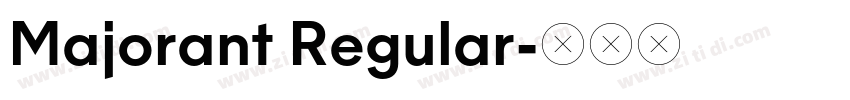 Majorant Regular字体转换